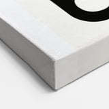 Minimalist Black and White Abstract Art | Modern Monochrome Canvas