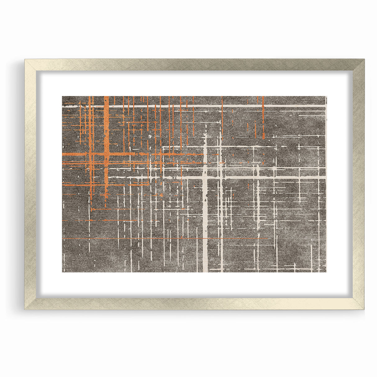 Modern Geometric Line Art with Abstract Strokes Canvas