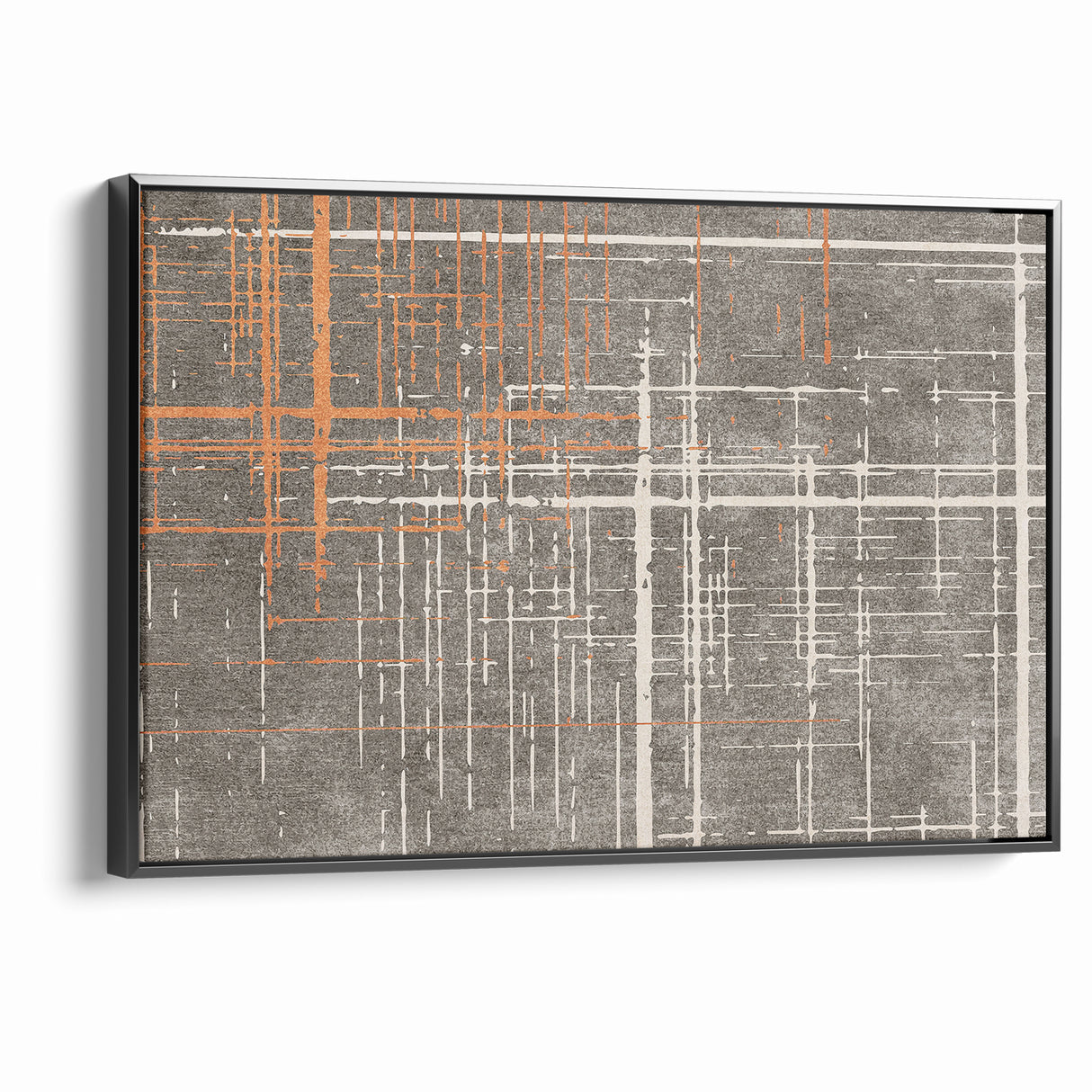 Modern Geometric Line Art with Abstract Strokes Canvas