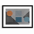 Modern Geometric Abstract Art with Bold Shapes on Canvas