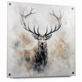 Majestic Antelope in Mist - Elegant Wildlife Wall Art Decor