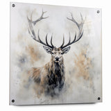 Majestic Antelope in Mist - Elegant Wildlife Wall Art Decor