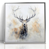 Majestic Antelope in Mist - Elegant Wildlife Wall Art Decor