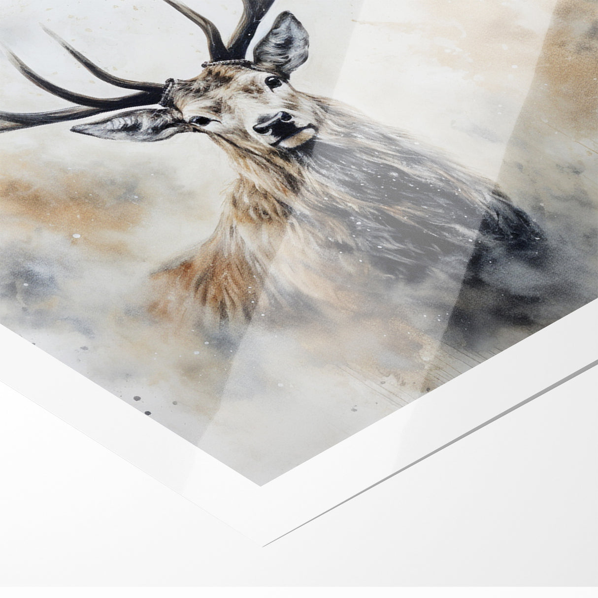 Majestic Antelope in Mist - Elegant Wildlife Wall Art Decor