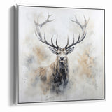 Majestic Antelope in Mist - Elegant Wildlife Wall Art Decor