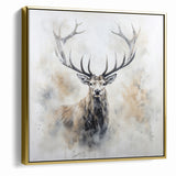 Majestic Antelope in Mist - Elegant Wildlife Wall Art Decor