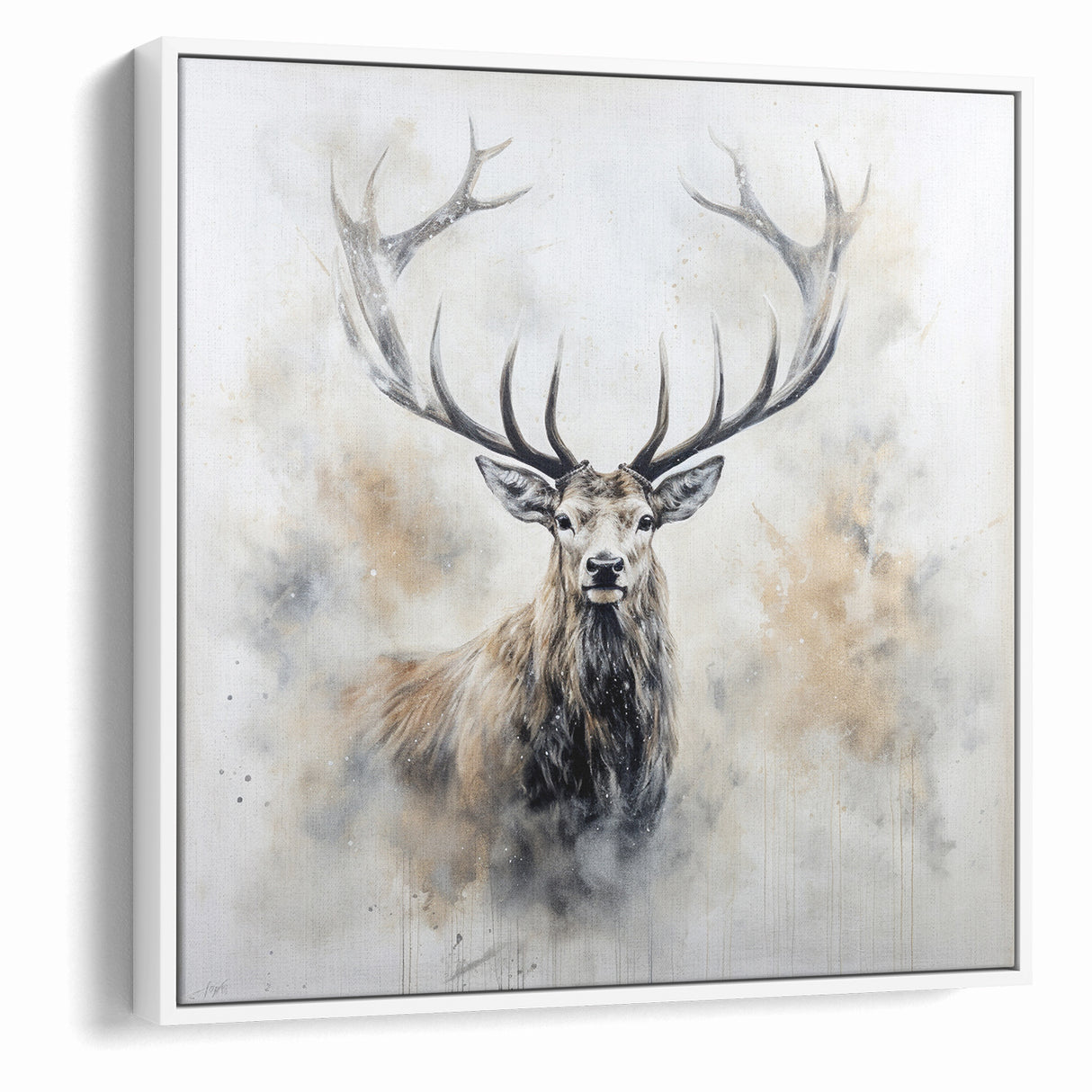 Majestic Antelope in Mist - Elegant Wildlife Wall Art Decor