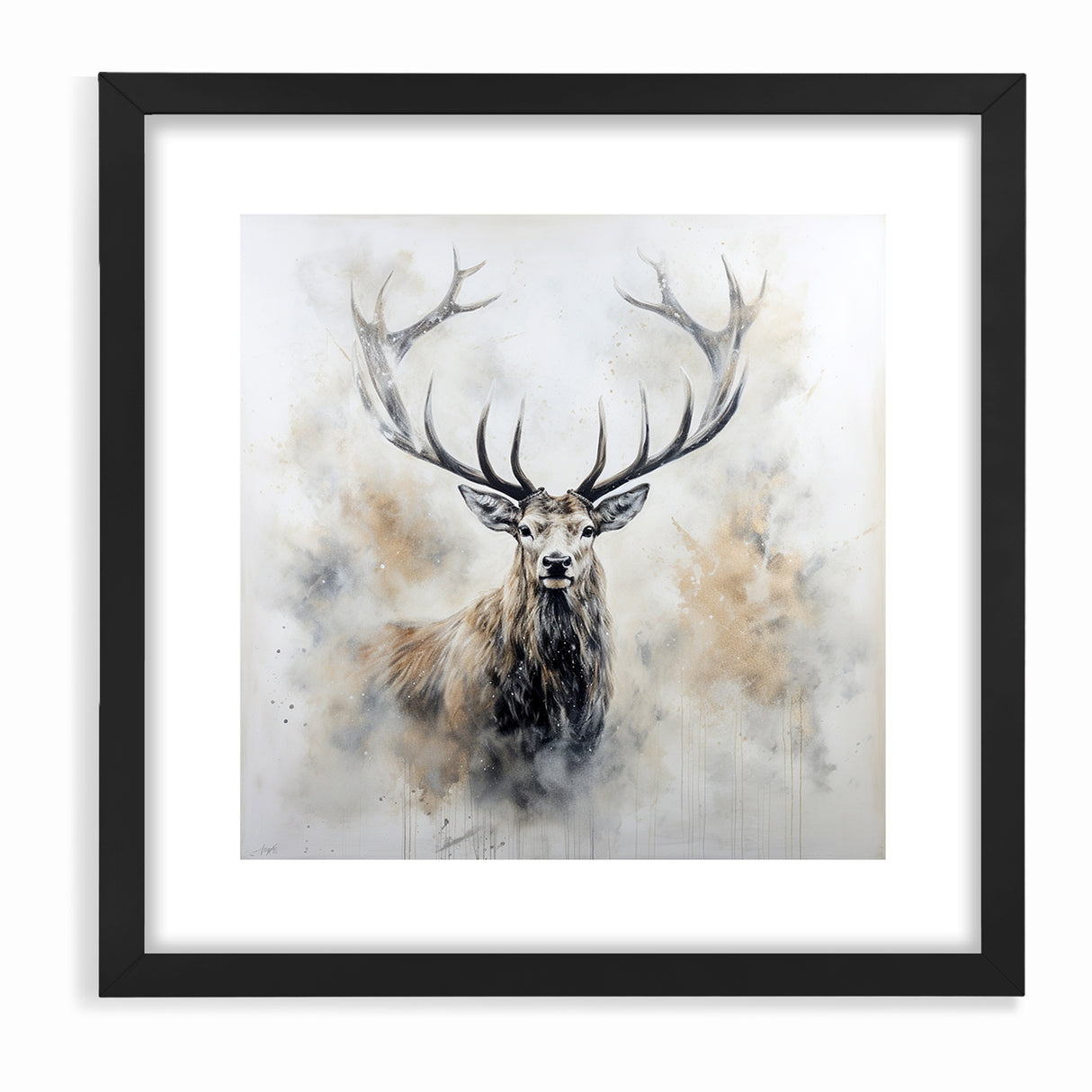 Majestic Antelope in Mist - Elegant Wildlife Wall Art Decor