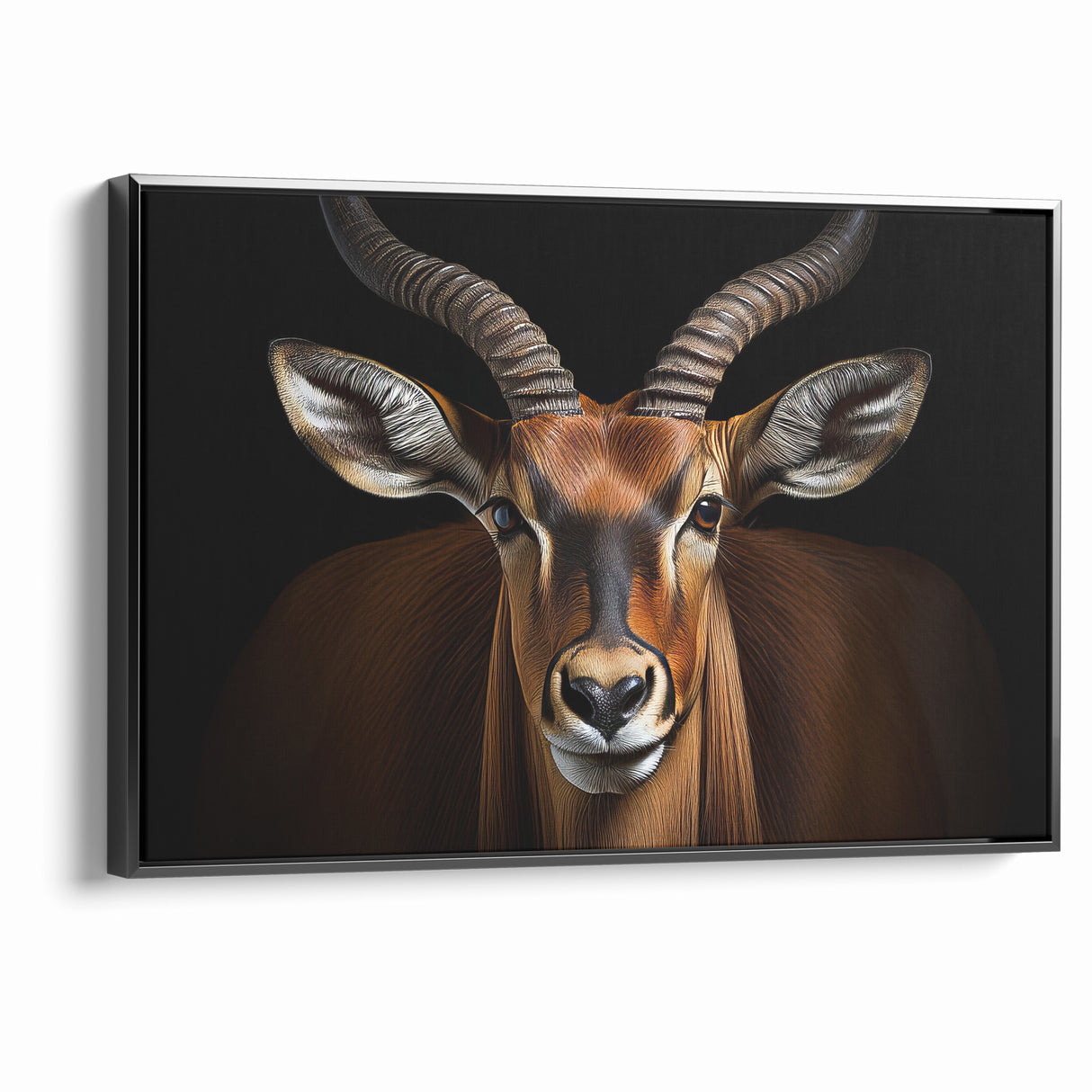 Striking Antelope Close-Up Portrait - Bold Wildlife Wall Art Decor