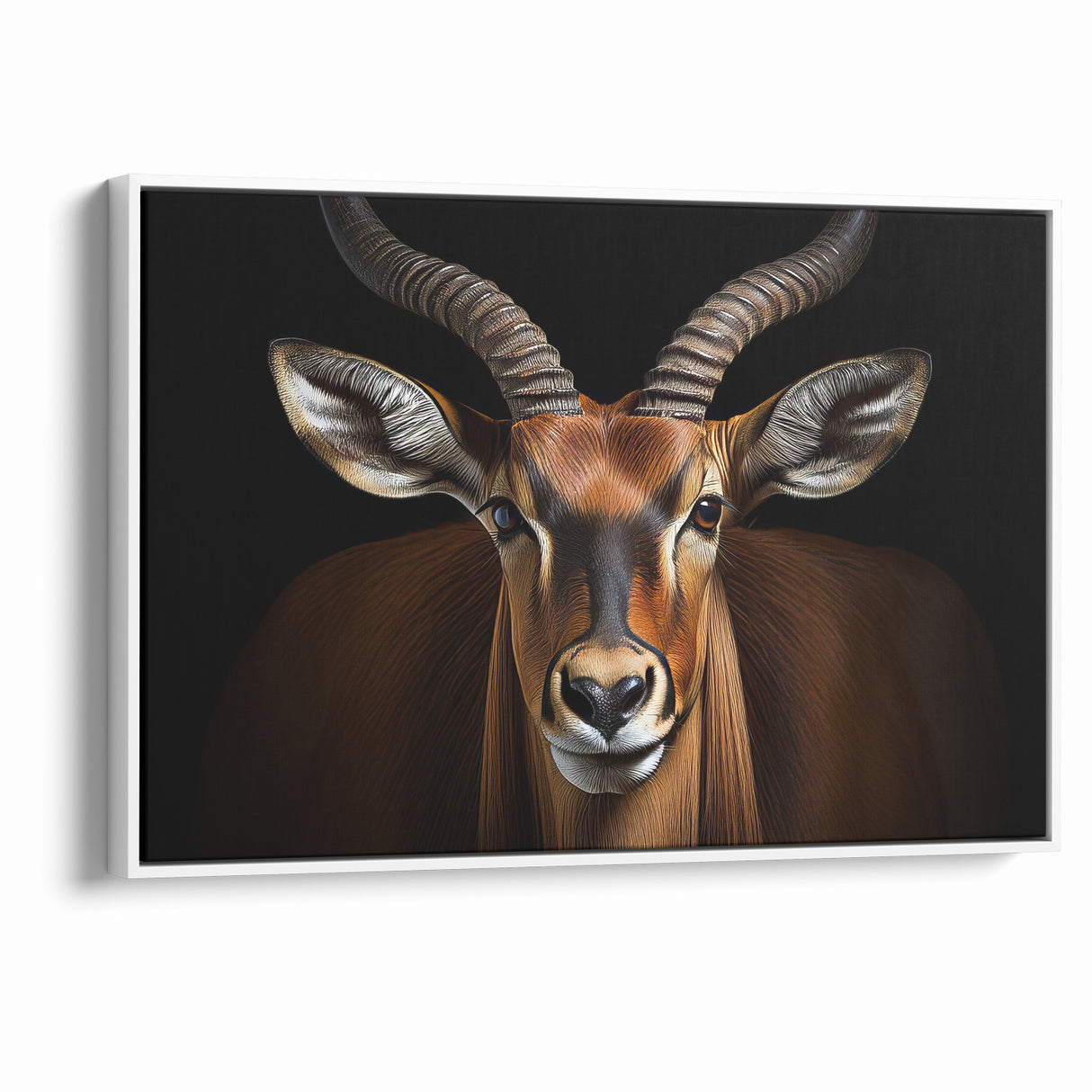 Striking Antelope Close-Up Portrait - Bold Wildlife Wall Art Decor