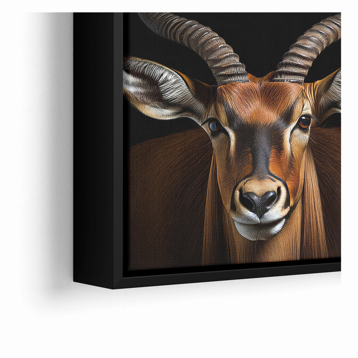 Striking Antelope Close-Up Portrait - Bold Wildlife Wall Art Decor