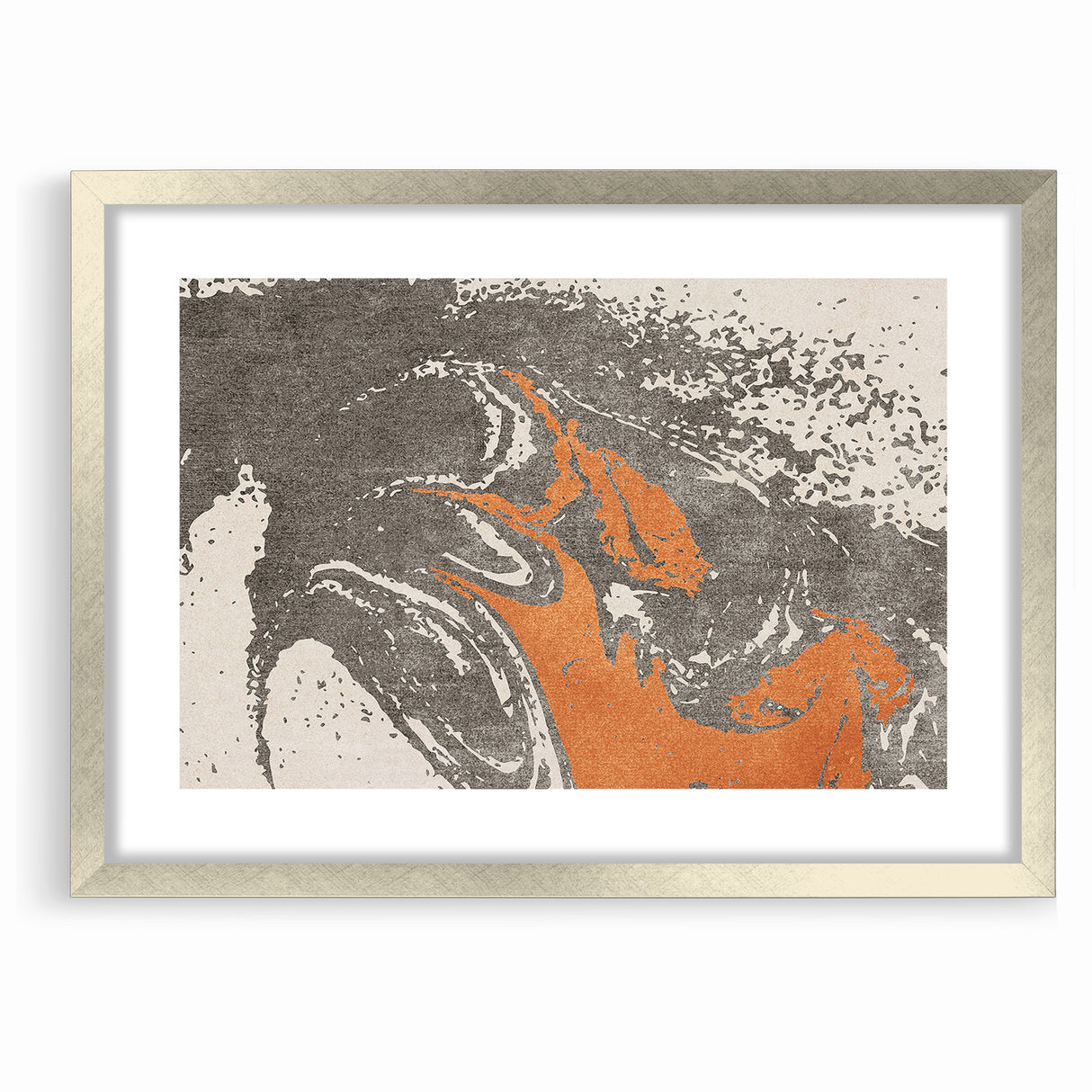 Contemporary Abstract Brush Strokes and Lines Art Canvas