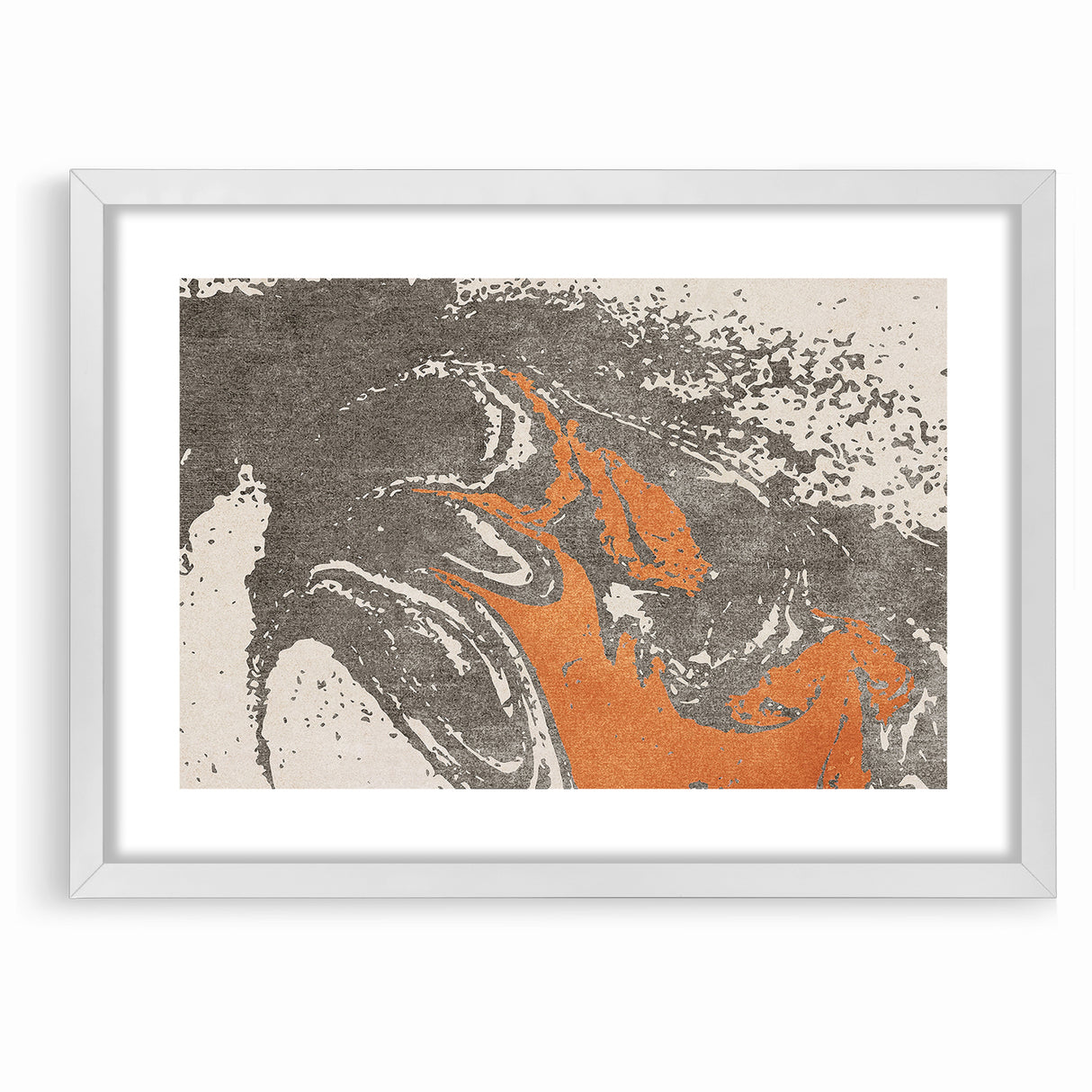 Contemporary Abstract Brush Strokes and Lines Art Canvas