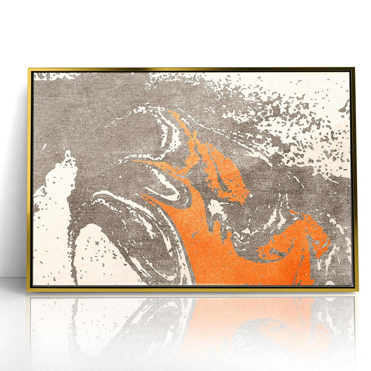 Contemporary Abstract Brush Strokes and Lines Art Canvas
