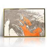 Contemporary Abstract Brush Strokes and Lines Art Canvas