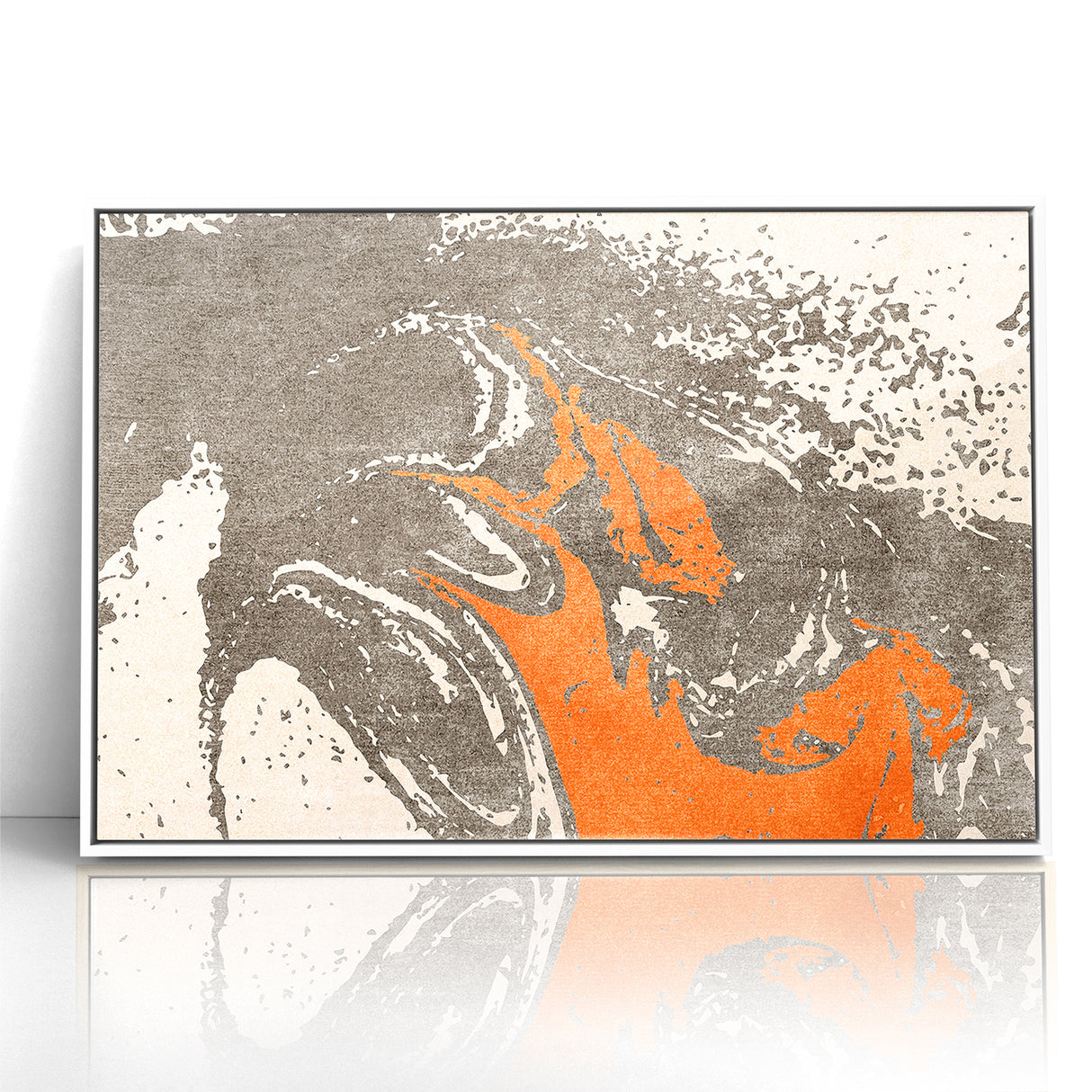 Contemporary Abstract Brush Strokes and Lines Art Canvas