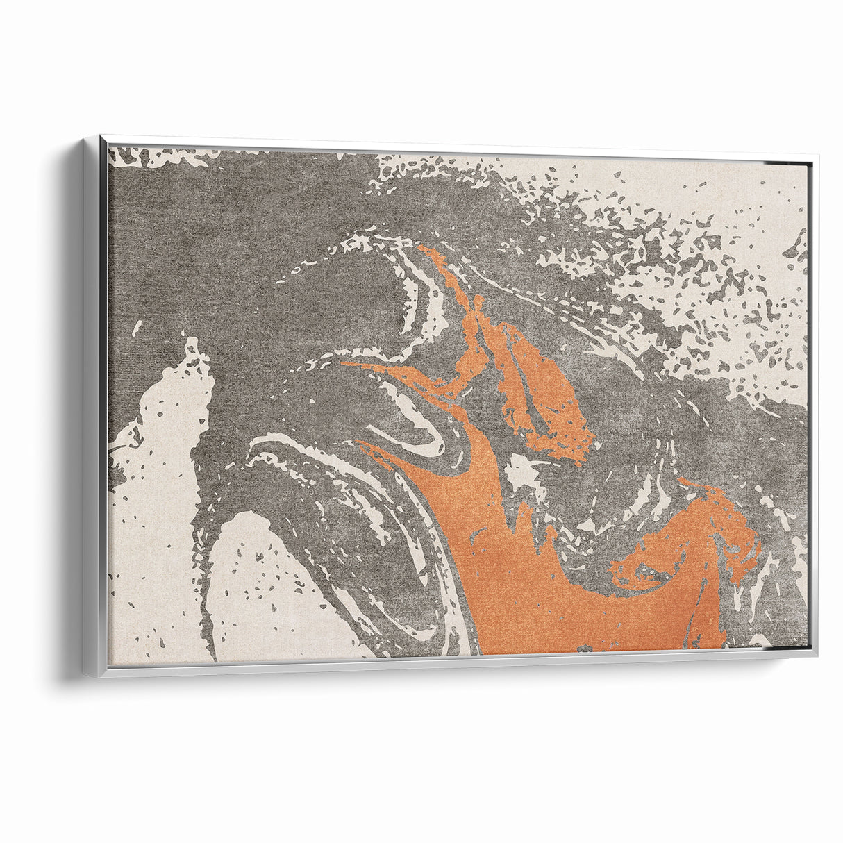 Contemporary Abstract Brush Strokes and Lines Art Canvas