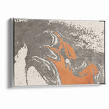 Contemporary Abstract Brush Strokes and Lines Art Canvas