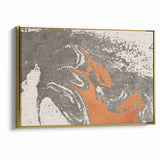 Contemporary Abstract Brush Strokes and Lines Art Canvas