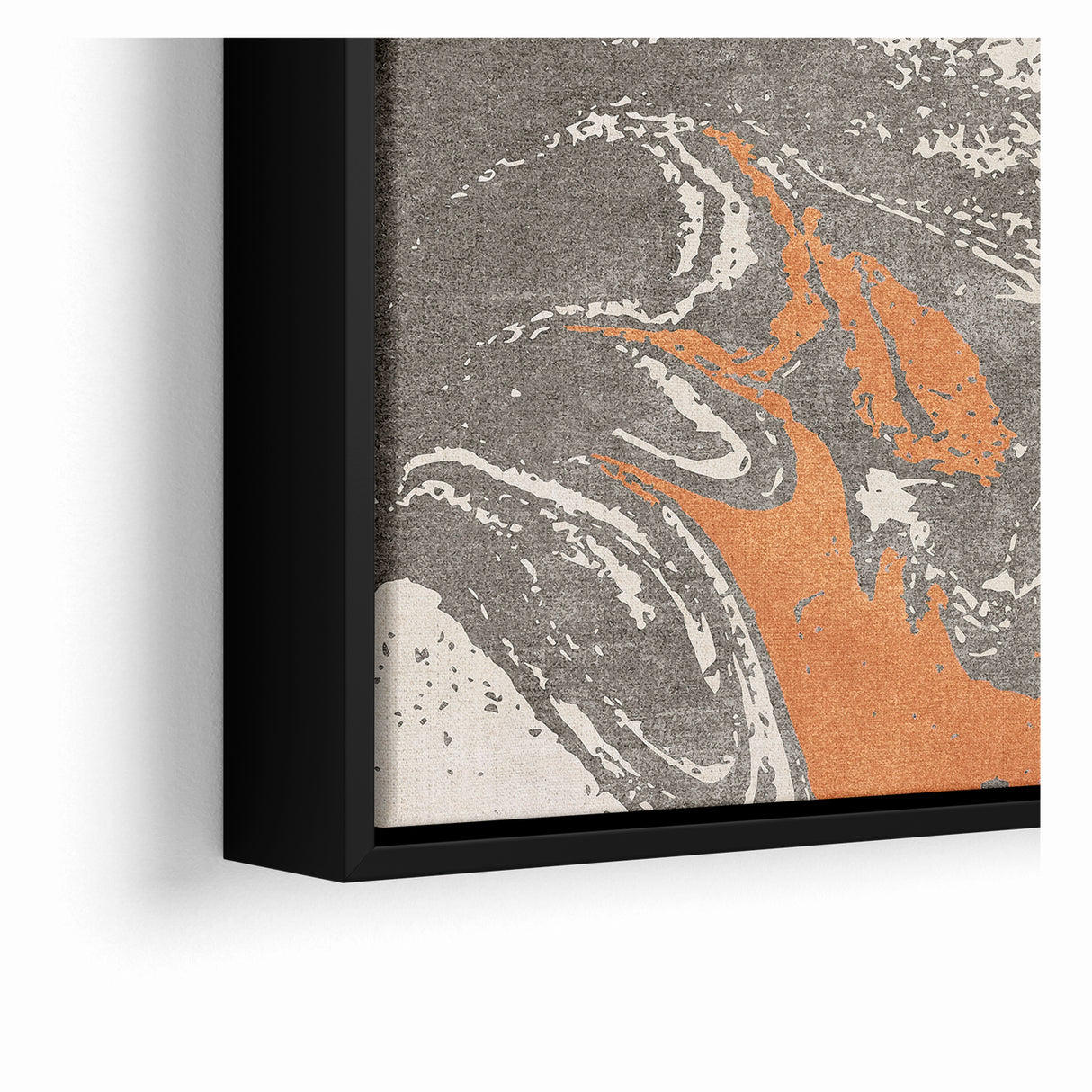 Contemporary Abstract Brush Strokes and Lines Art Canvas