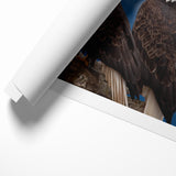 Captivating Birds of Prey Wall Art – Group of Bald Eagles Wildlife Print