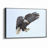 Dynamic Birds of Prey Wall Art – Bald Eagle Mid-Flight Canvas Print