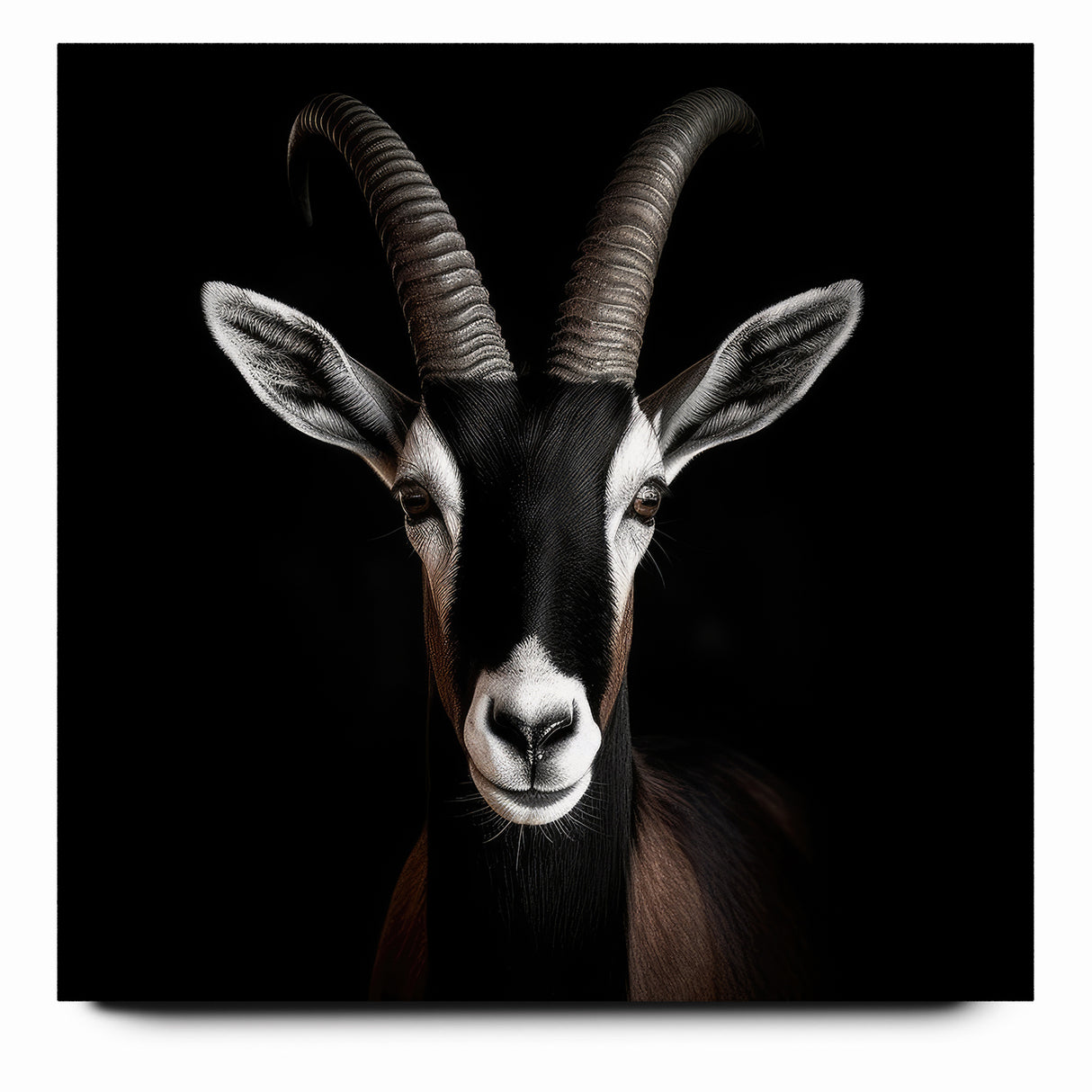 Elegant Black Antelope Wildlife Art – Captivating Antelope Canvas Prints