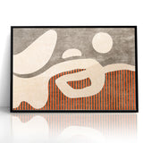 Abstract Shapes and Stripes Minimalist Canvas Art