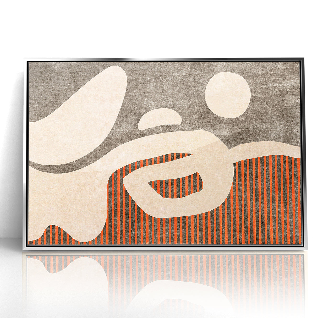 Abstract Shapes and Stripes Minimalist Canvas Art