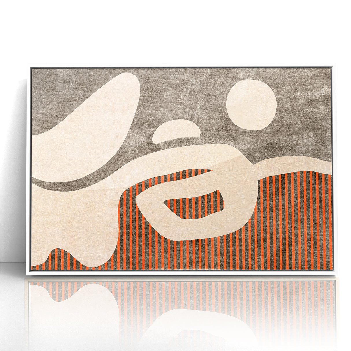 Abstract Shapes and Stripes Minimalist Canvas Art