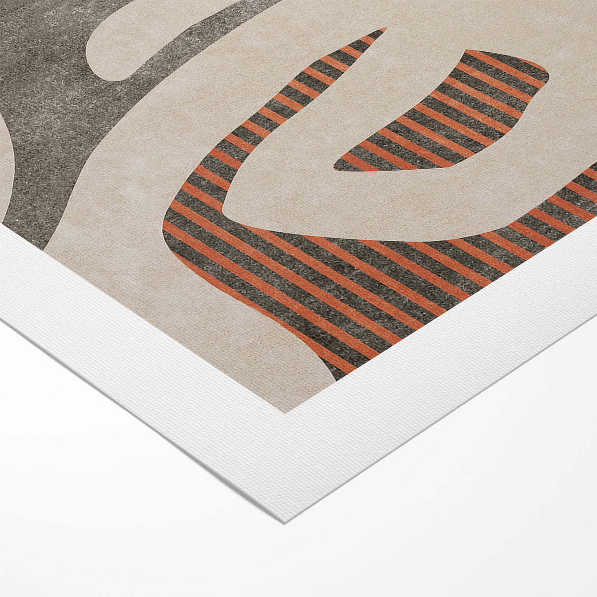Abstract Shapes and Stripes Minimalist Canvas Art