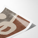 Abstract Shapes and Stripes Minimalist Canvas Art