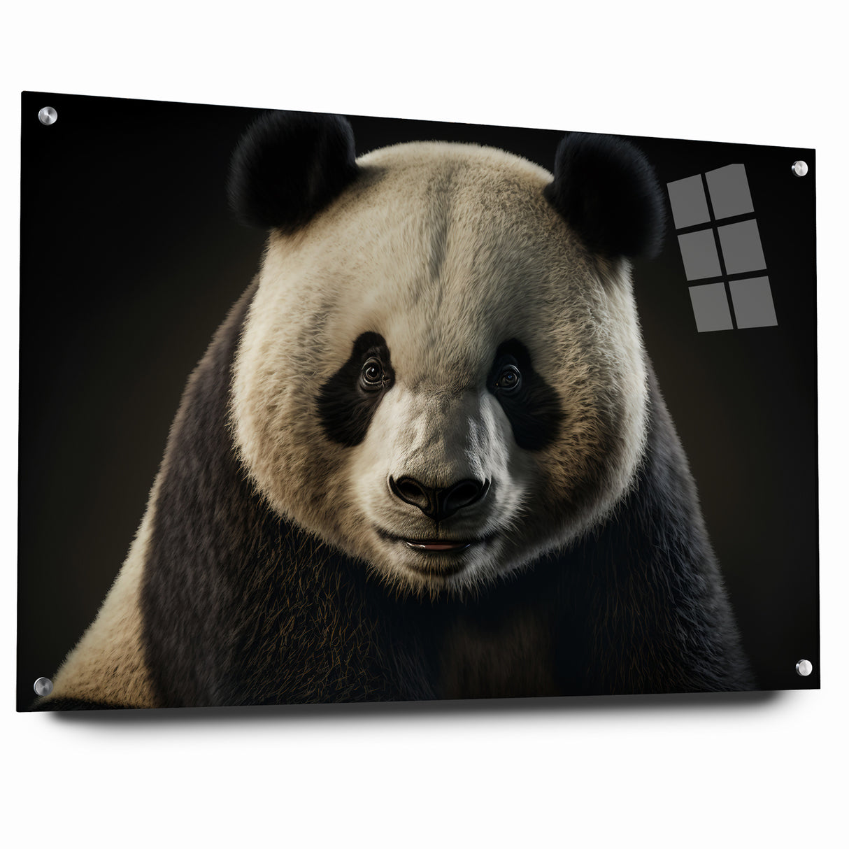 Charming Wildlife Wall Art – Panda Portrait Canvas Print