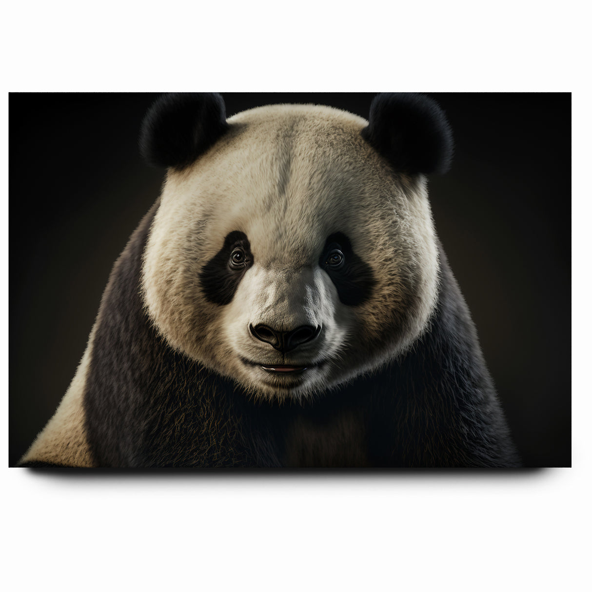Charming Wildlife Wall Art – Panda Portrait Canvas Print