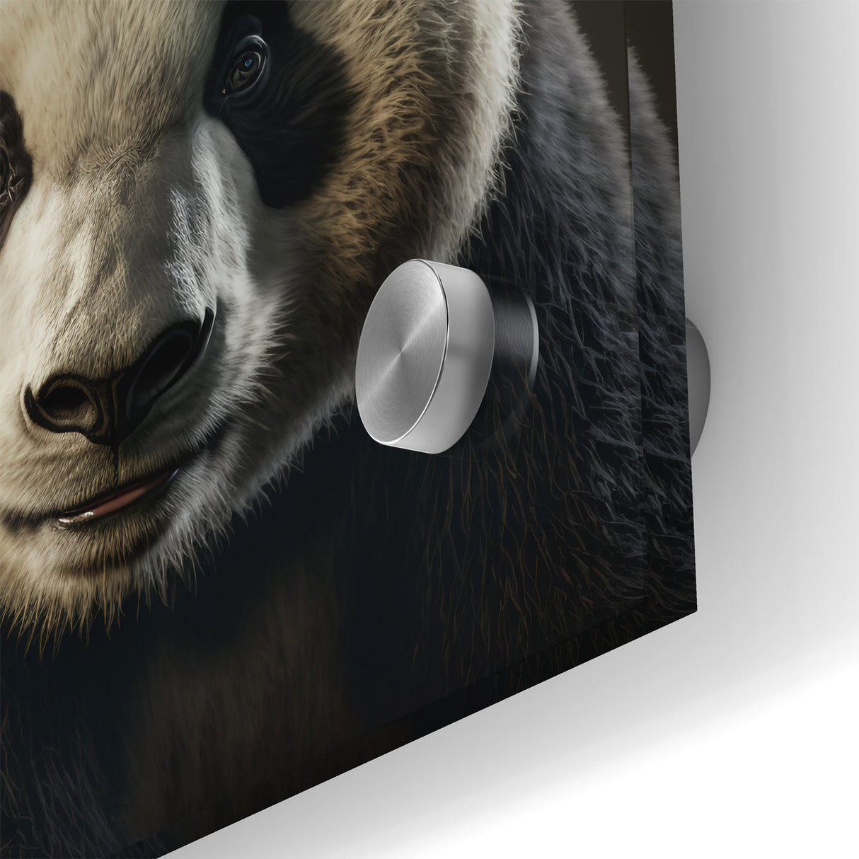 Charming Wildlife Wall Art – Panda Portrait Canvas Print