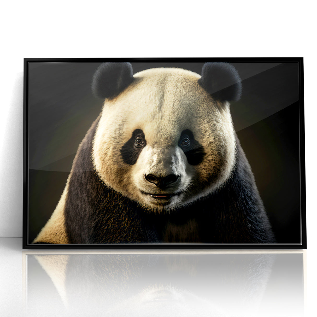 Charming Wildlife Wall Art – Panda Portrait Canvas Print