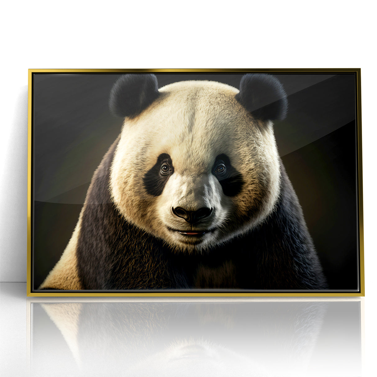 Charming Wildlife Wall Art – Panda Portrait Canvas Print