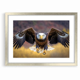 Majestic Birds of Prey Wall Art – Bald Eagle in Flight Canvas Print
