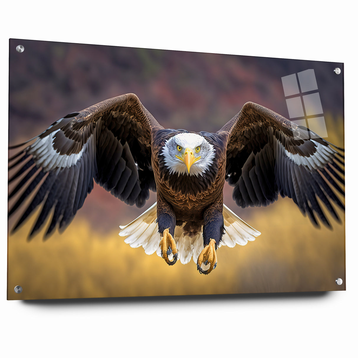 Majestic Birds of Prey Wall Art – Bald Eagle in Flight Canvas Print