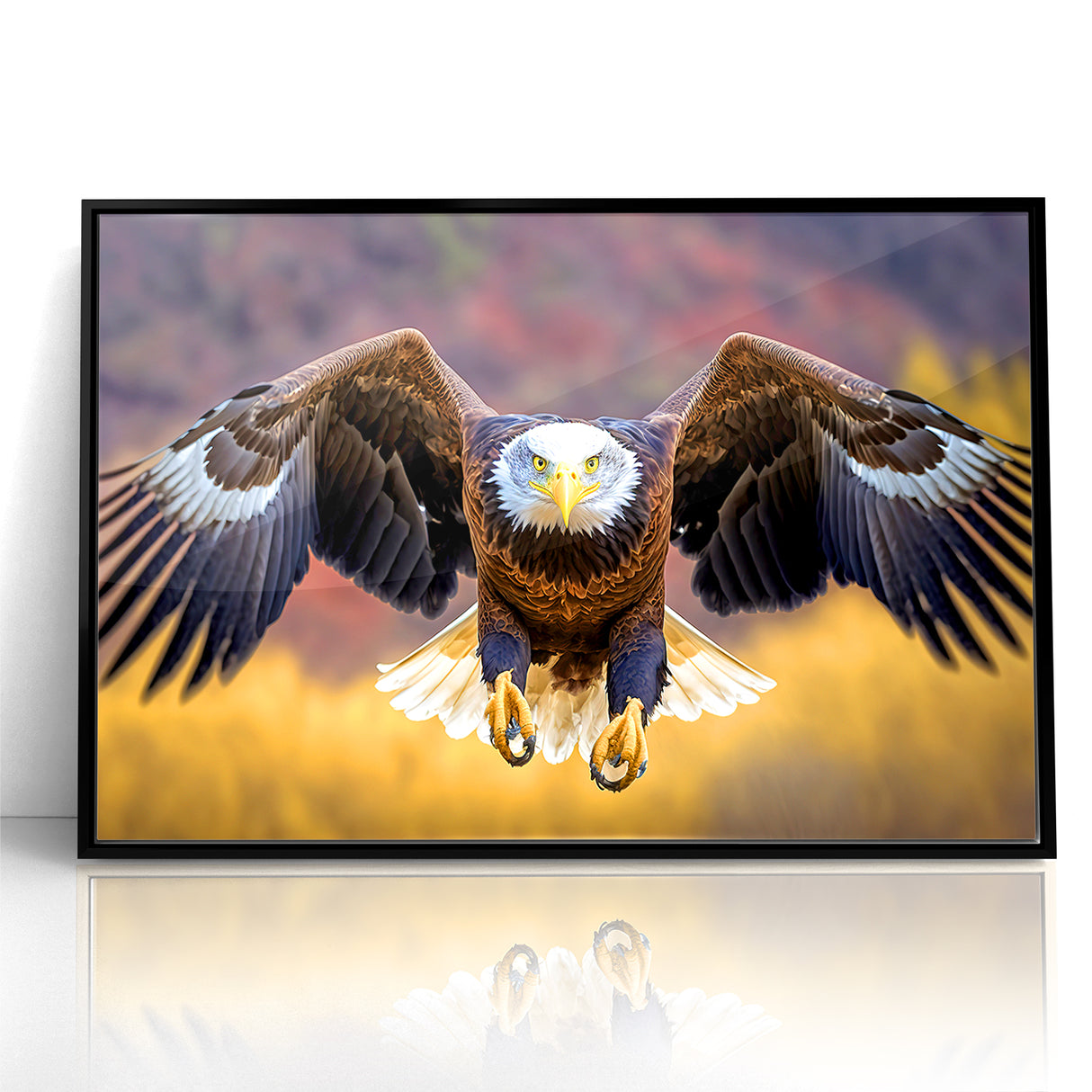 Majestic Birds of Prey Wall Art – Bald Eagle in Flight Canvas Print