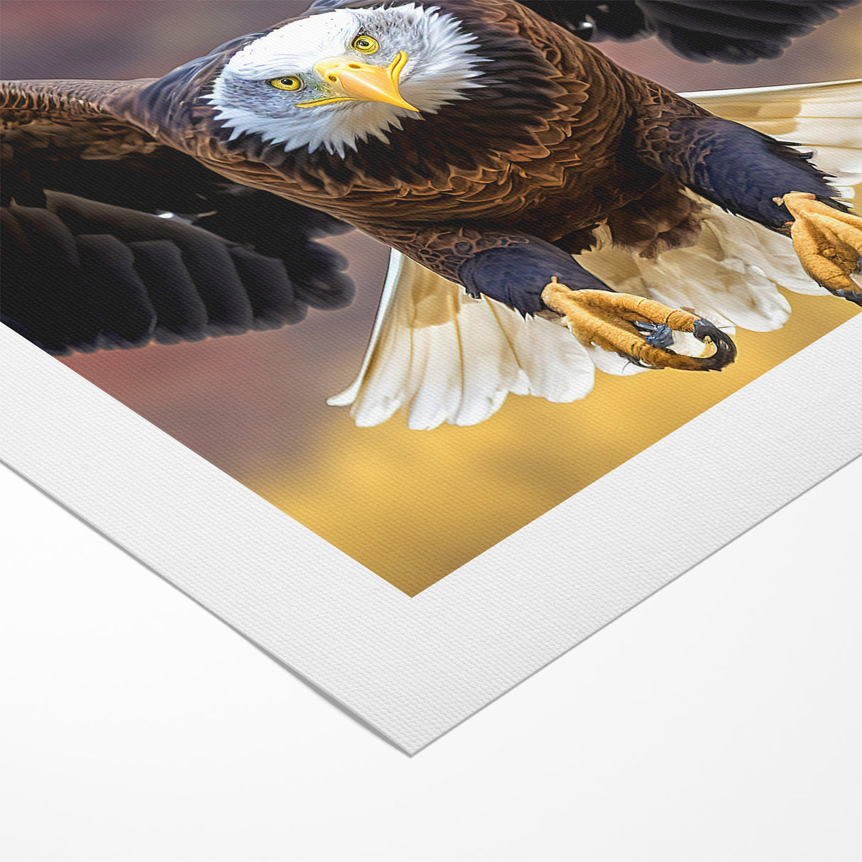 Majestic Birds of Prey Wall Art – Bald Eagle in Flight Canvas Print
