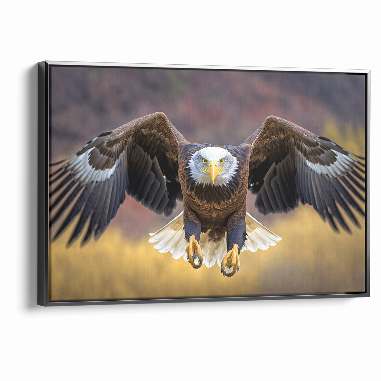 Majestic Birds of Prey Wall Art – Bald Eagle in Flight Canvas Print