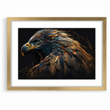 Artistic Birds of Prey Wall Art – Abstract Eagle Portrait Canvas Print