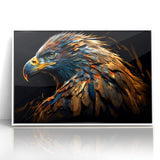 Artistic Birds of Prey Wall Art – Abstract Eagle Portrait Canvas Print