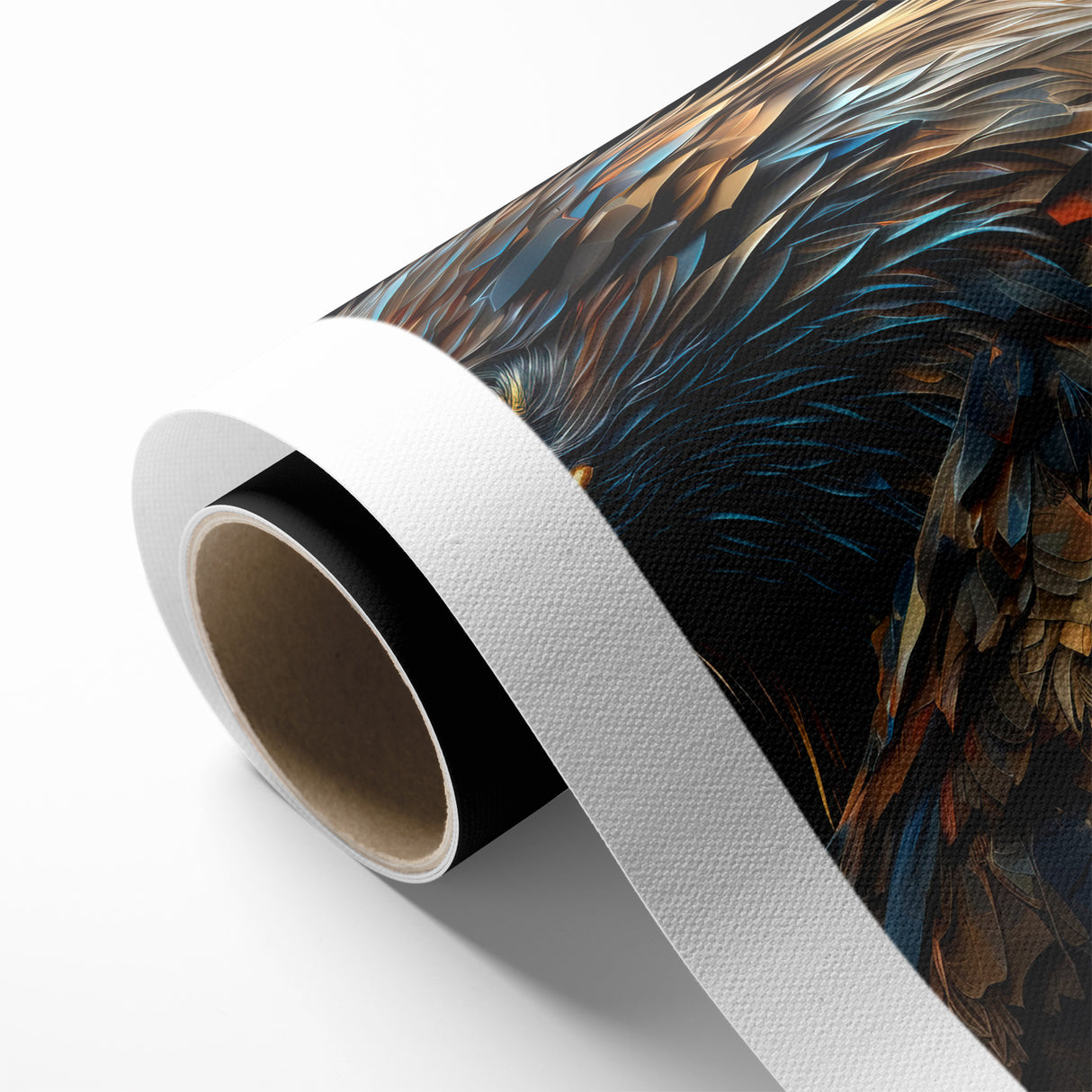 Artistic Birds of Prey Wall Art – Abstract Eagle Portrait Canvas Print