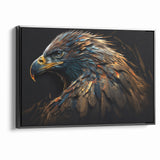 Artistic Birds of Prey Wall Art – Abstract Eagle Portrait Canvas Print