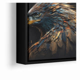 Artistic Birds of Prey Wall Art – Abstract Eagle Portrait Canvas Print