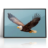 Graceful Birds of Prey Wall Art – Bald Eagle in Flight Canvas Print
