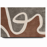 Fluid Abstract Lines and Stripes Canvas Art