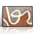 Fluid Abstract Lines and Stripes Canvas Art